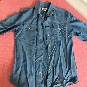 Acne studios denim button down shirt
